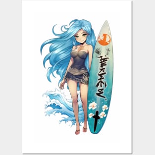 Surfer Gal Posters and Art